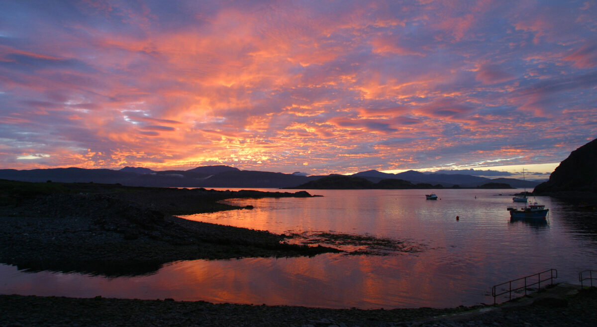 Photo illustrating artickle on creative writing courses on Easdale, Scotland